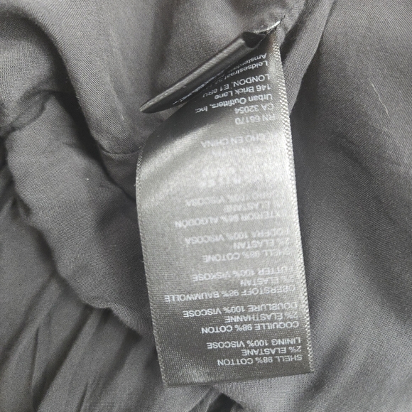 Free People Military Jacket Gray Romantic Ruffles - Picture 14 of 16